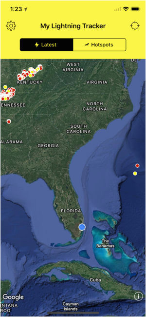 Lightning Map Colorado My Lightning Tracker Alerts On the App Store