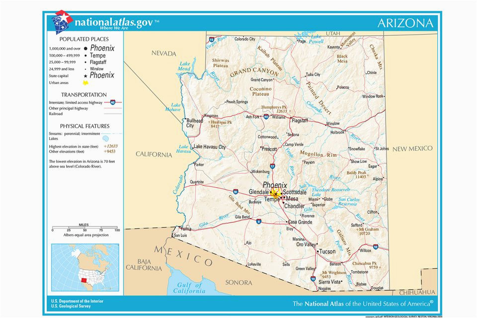 Map Of Arizona and Mexico Border Maps Of the southwestern Us for Trip Planning