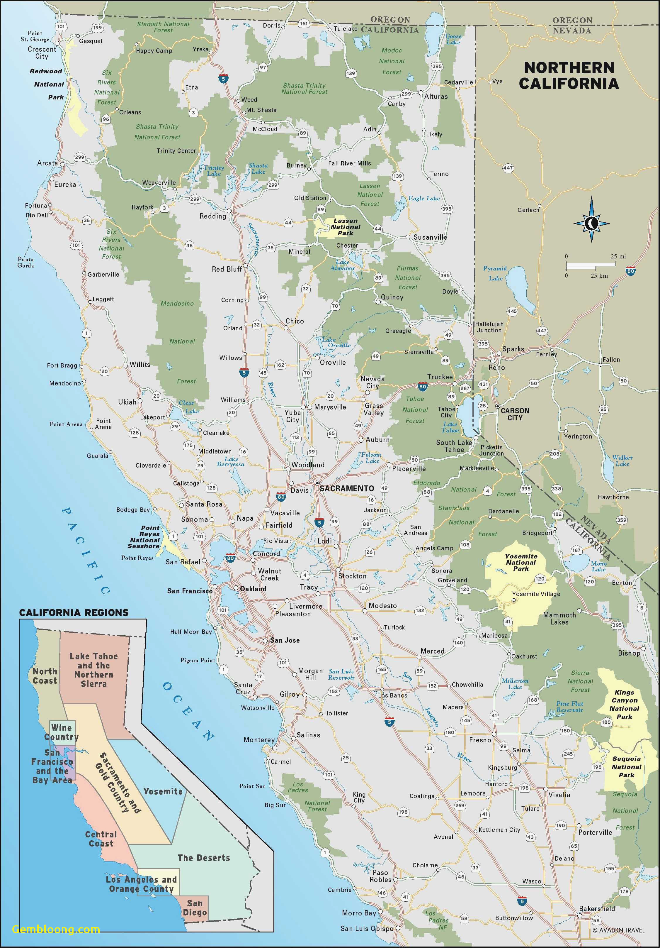 Map Of Auburn California Auburn California Map Lovely Detailed Map California Awesome Map Od