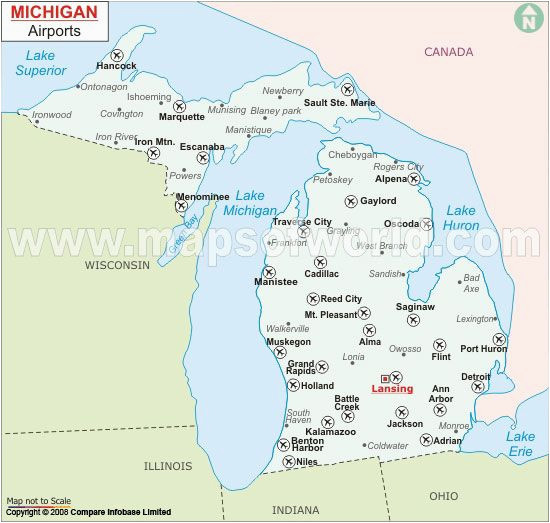 Map Of Bad Axe Michigan Michigan Airports Travel and Culture Pinterest Michigan Lake