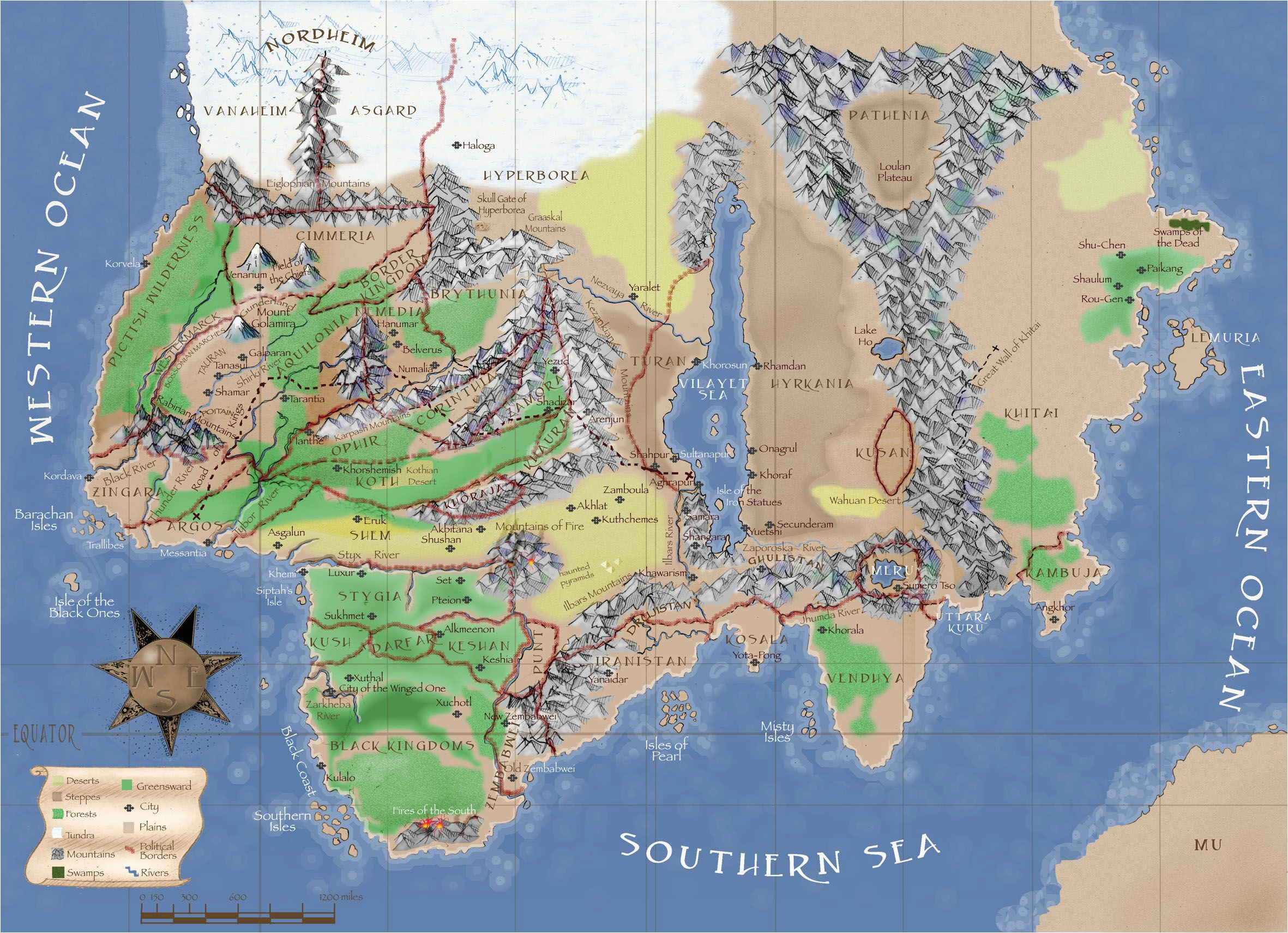 Map Of Brush Colorado Hyborian Map the Last is From the Rpg Of Mongoose Conan Rpg