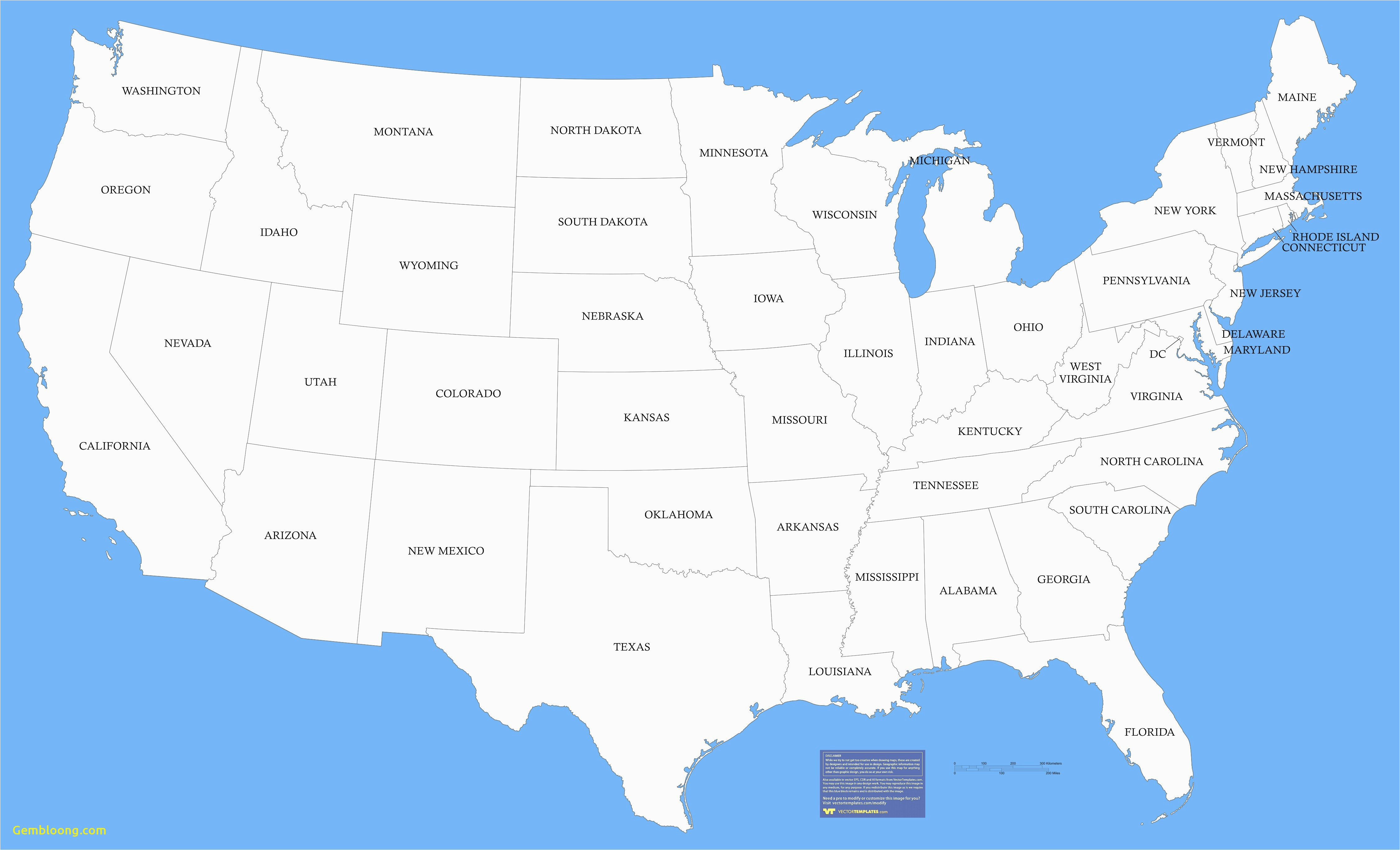 Map Of California and Its Cities United States Political Map with Major Cities New Map Us States