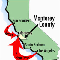 Map Of California Monterey Bay Maps Of Monterey County Travel Information and attractions