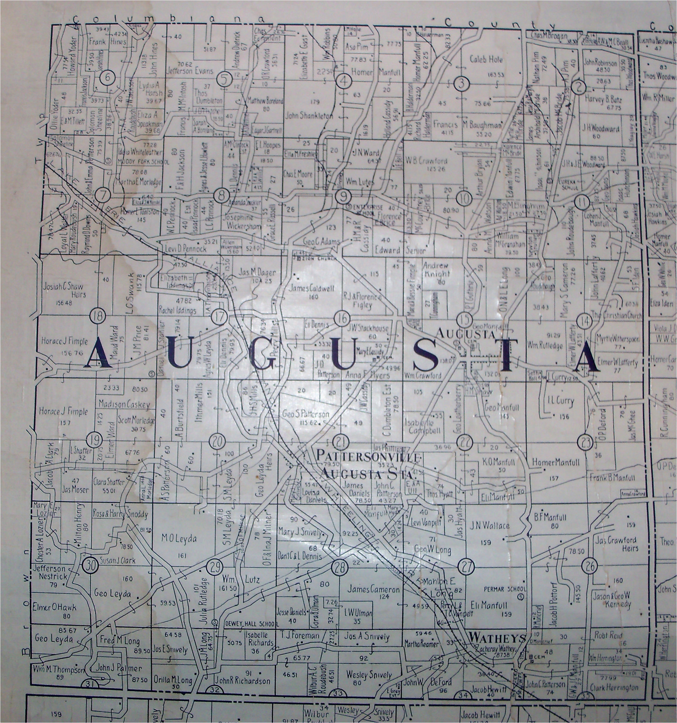 Map Of Carroll County Ohio Datei Augusta township Carroll County Ohio 1915 Jpg Wikipedia