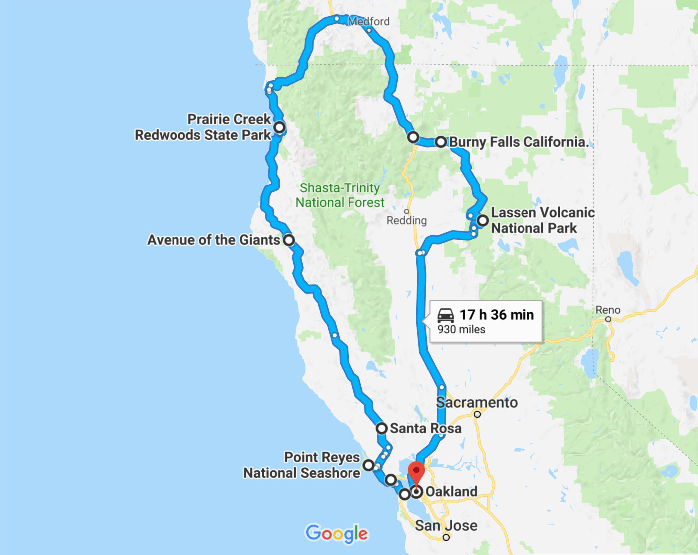 Map Of Charming California the Perfect northern California Road Trip Itinerary Travel