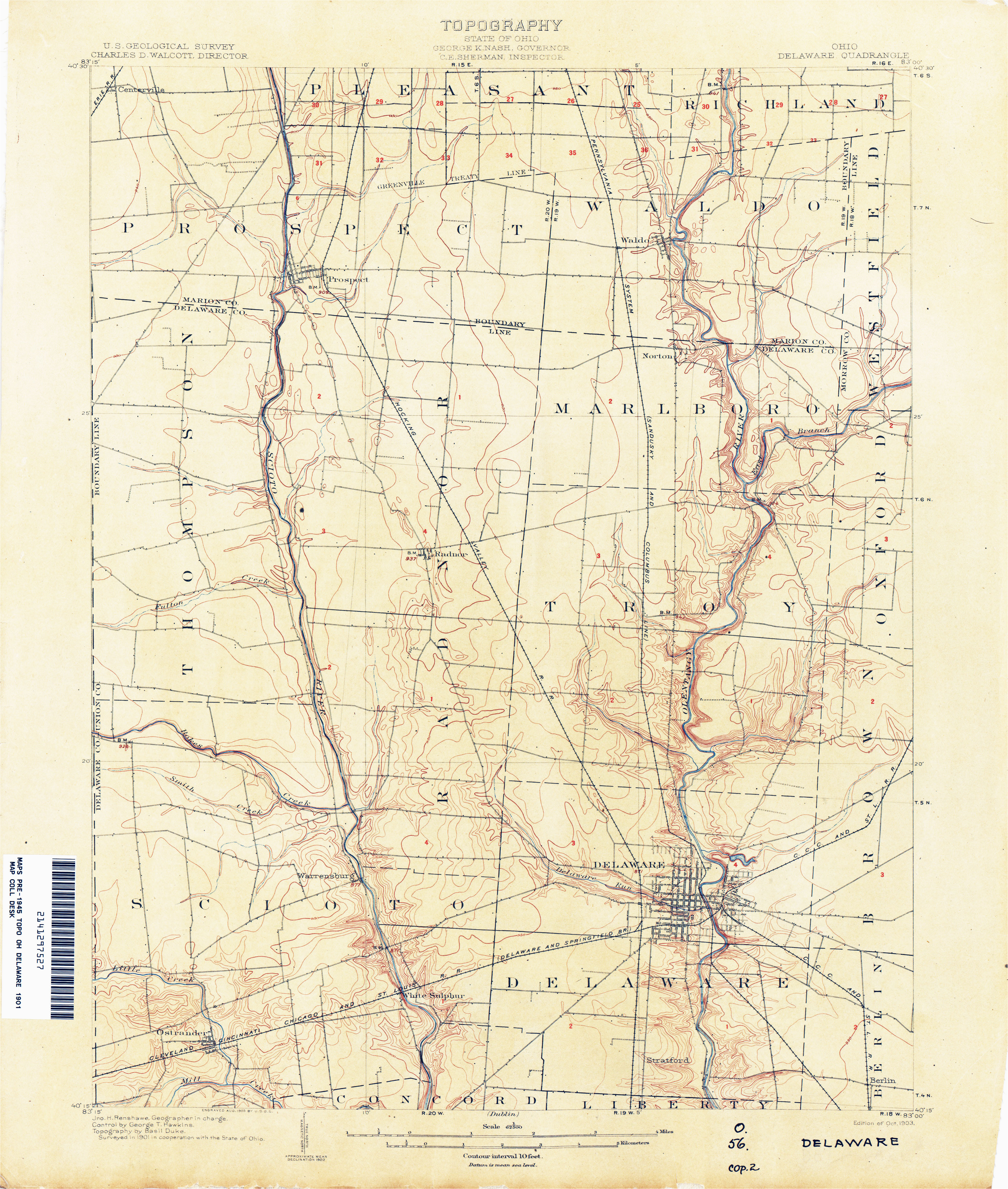 Map Of Clark County Ohio Ohio Historical topographic Maps Perry Castaa Eda Map Collection