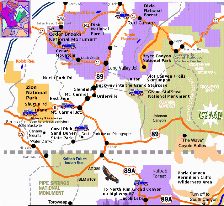 Map Of Colorado and Utah A Map Of southern Utah and northeast Arizona Showing How Close Zion