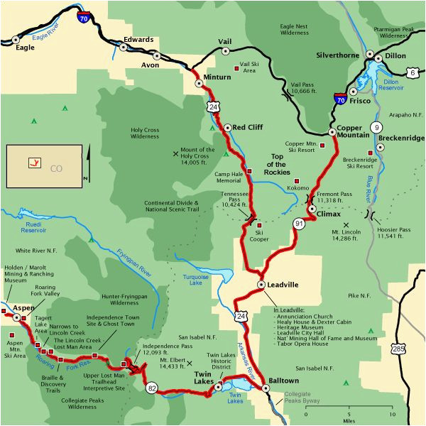 Map Of Colorado Breckenridge top Of the Rockies Map America S byways Go West Pinterest