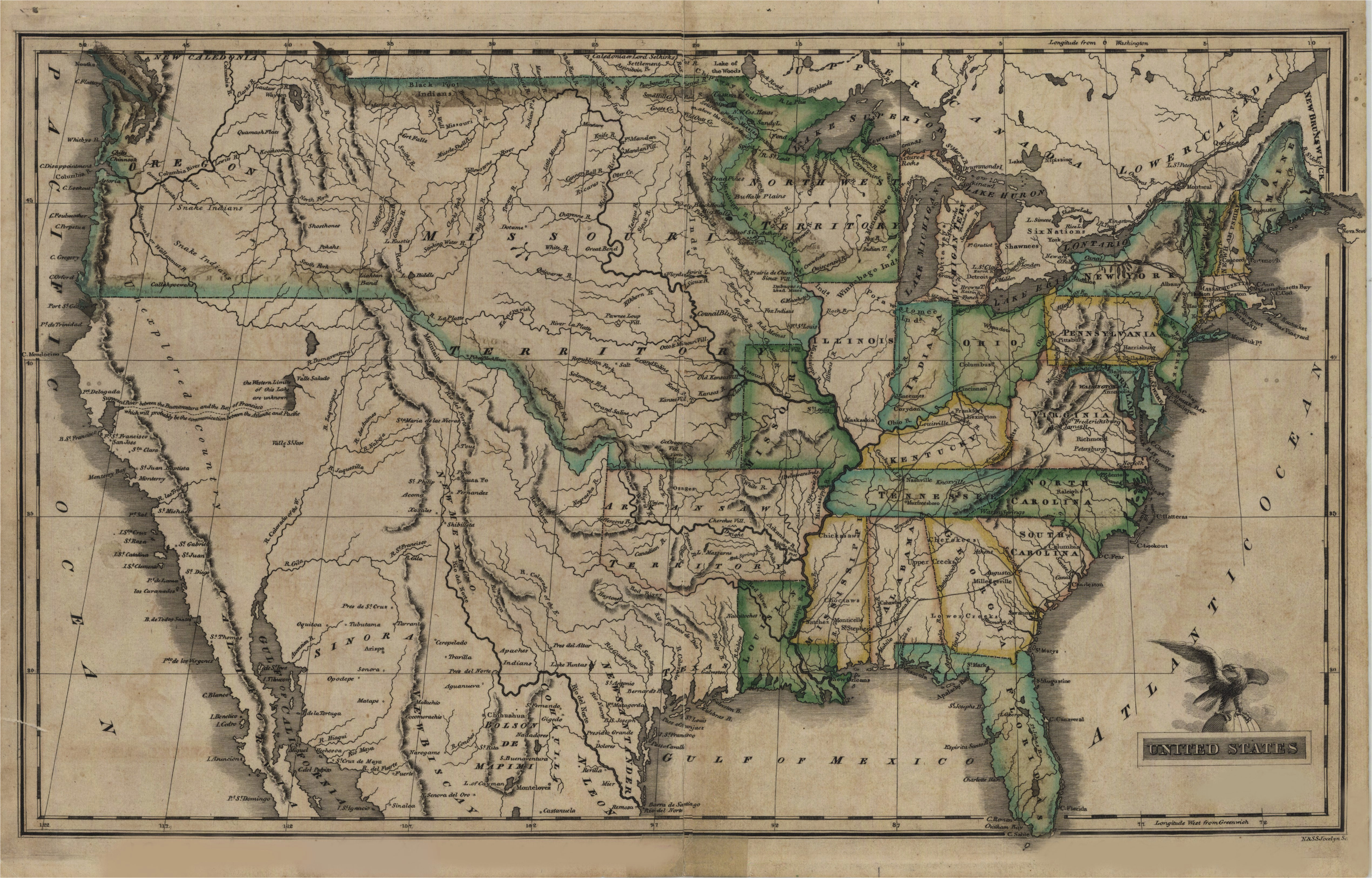 Map Of Edwards Colorado File Map Of the United States 1823 Jpg Wikimedia Commons