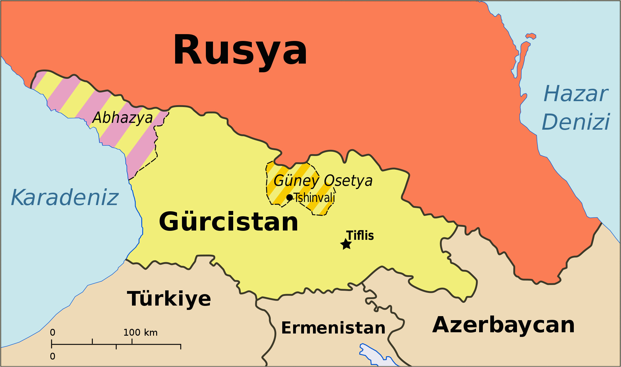 Map Of Georgia and Russia File Georgia Ossetia Russia and Abkhazia Tr Svg Wikimedia Commons
