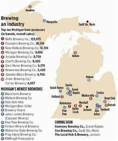 Map Of Michigan Breweries 20 Best Indian Trails Michigan Breweries Images Michigan Travel