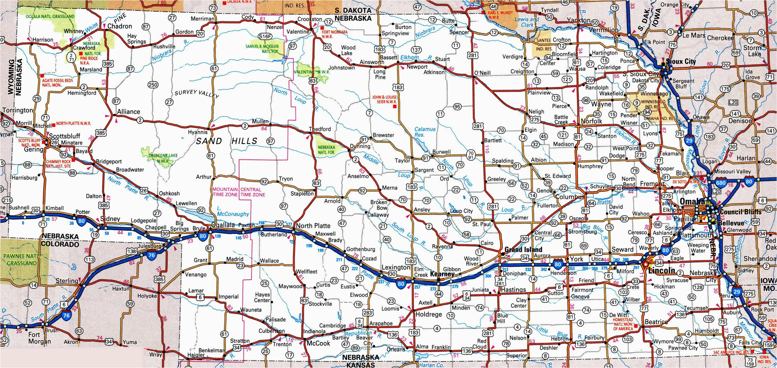 Map Of Nebraska and Colorado Nebraska State Maps Usa Maps Of Nebraska Ne