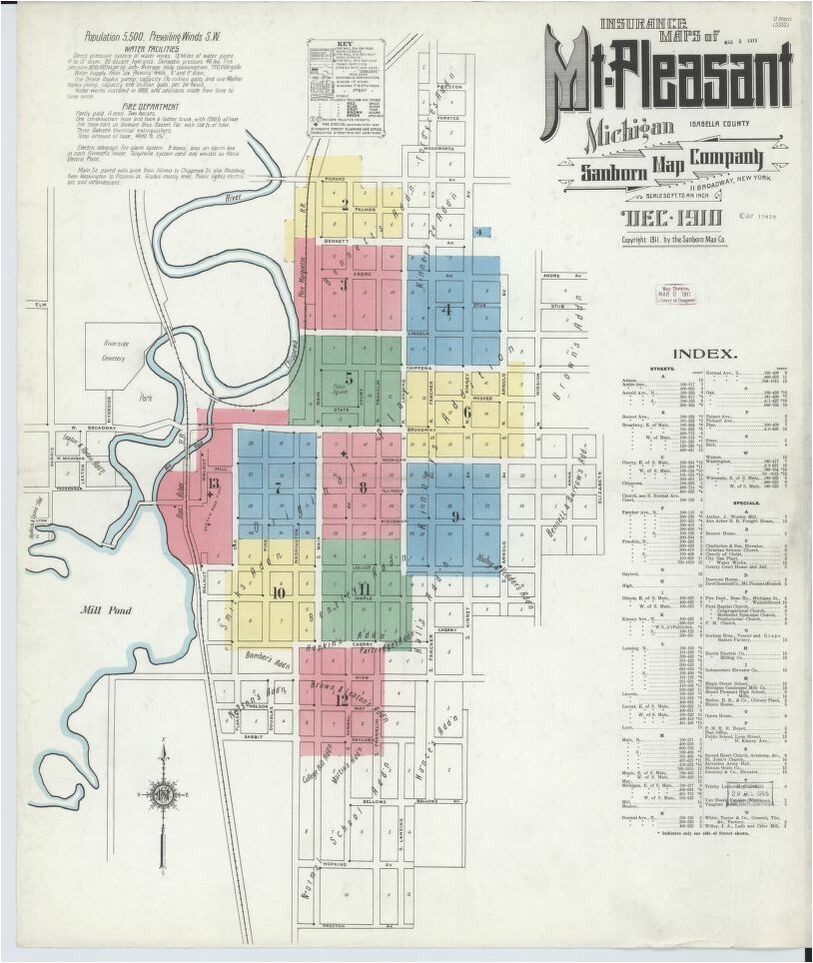 Map Of Paw Paw Michigan Map Michigan Library Of Congress