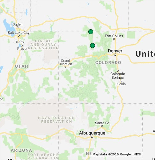 Map Of Rifle Colorado Colorado Current Fires Google My Maps