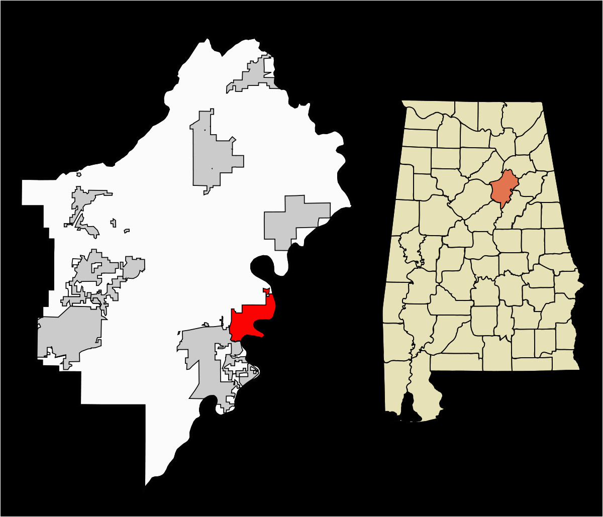 Map Of Riverside Alabama