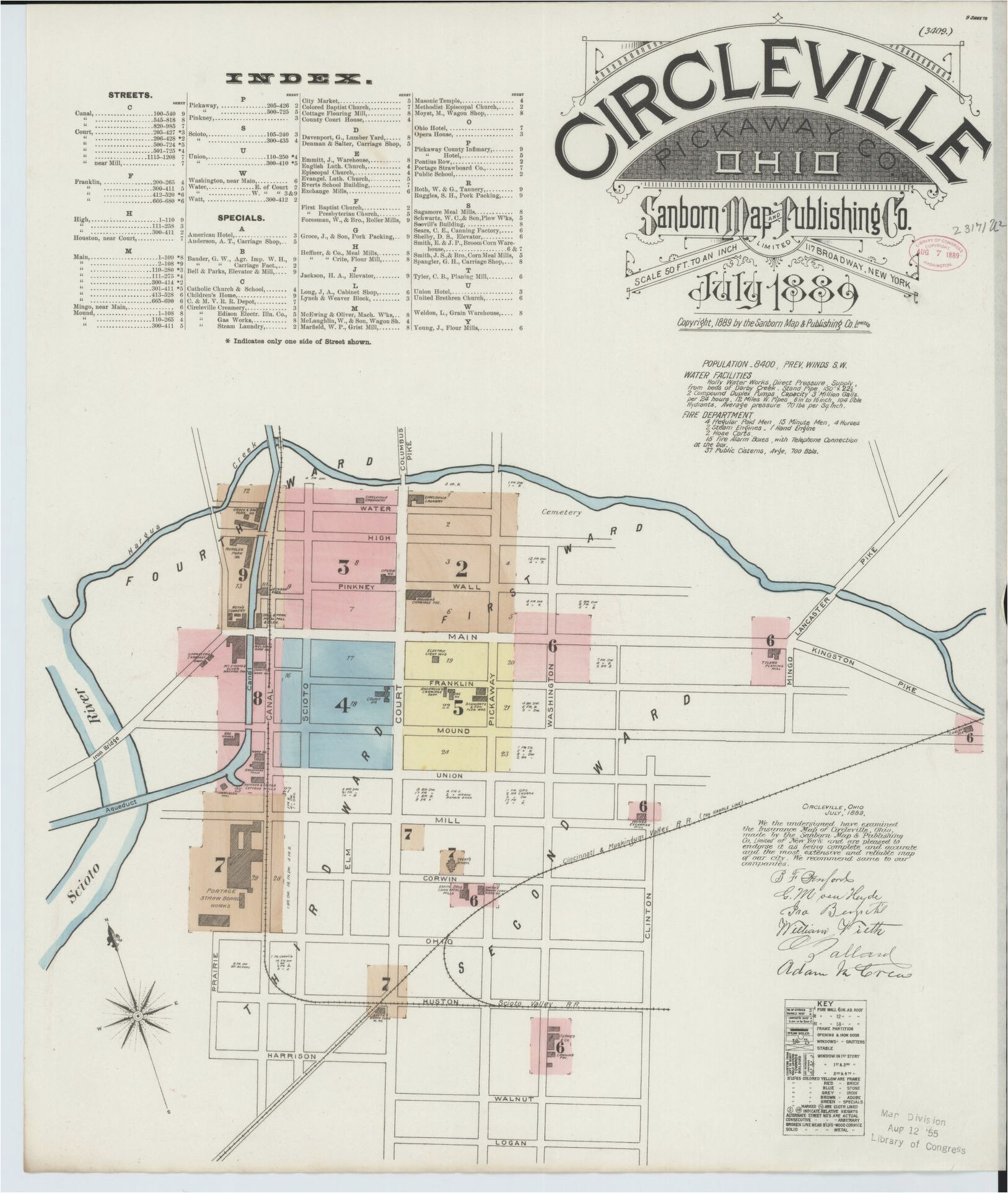 Map Of Sandusky Ohio Sanborn Maps 1880 to 1889 Ohio Library Of Congress