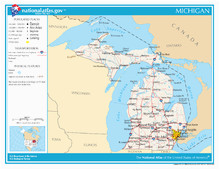 Map Of State Of Michigan with Cities Index Of Michigan Related Articles Wikipedia