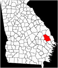 Map Of the Counties In Georgia Bulloch County Georgia Wikipedia