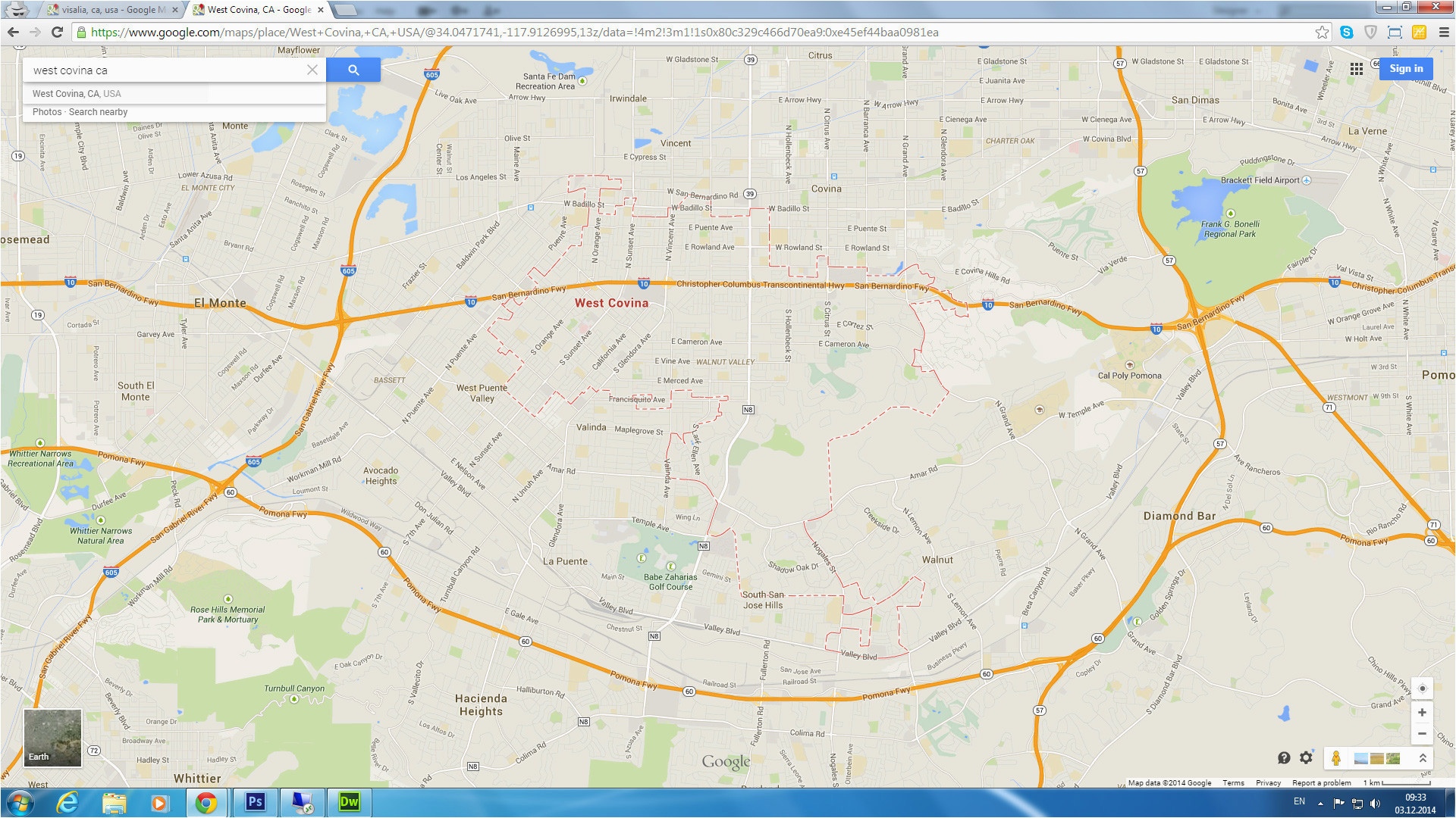 Map Of West Covina California secretmuseum