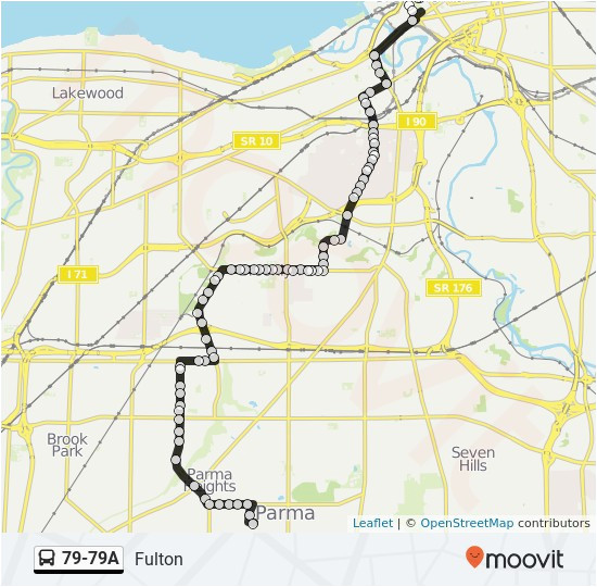 Map Parma Ohio 79 79a Route Time Schedules Stops Maps