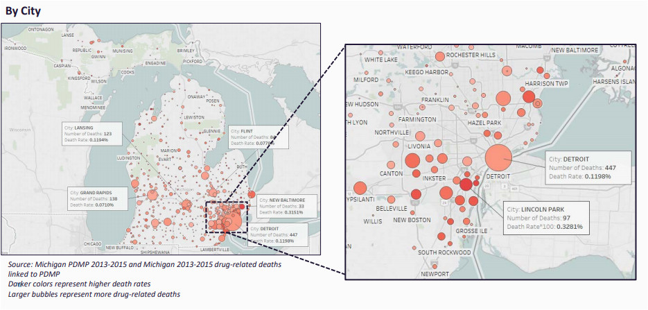 Maps Drugs Michigan Report Details Hardest Hit Michigan areas for Opioid Use Drug