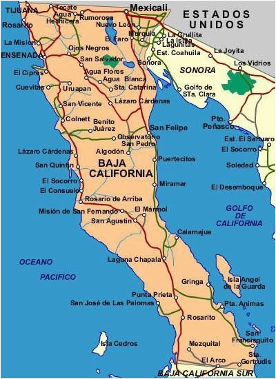 Maps Of Baja California Mexico A Blog About Retirement as told by someone that Actually is Living