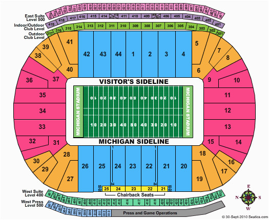 Michigan Stadium Seat Map Stadium Seating Question Mgoblog