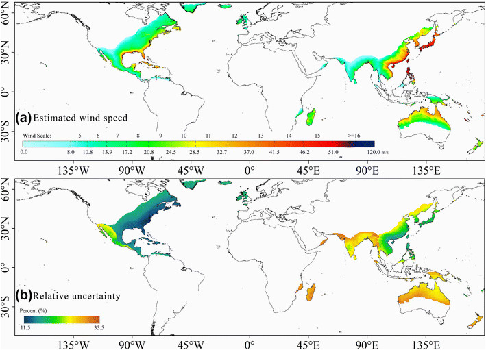 Michigan Wind Speed Map Mapping the Wind Hazard Of Global Tropical Cyclones with Parametric