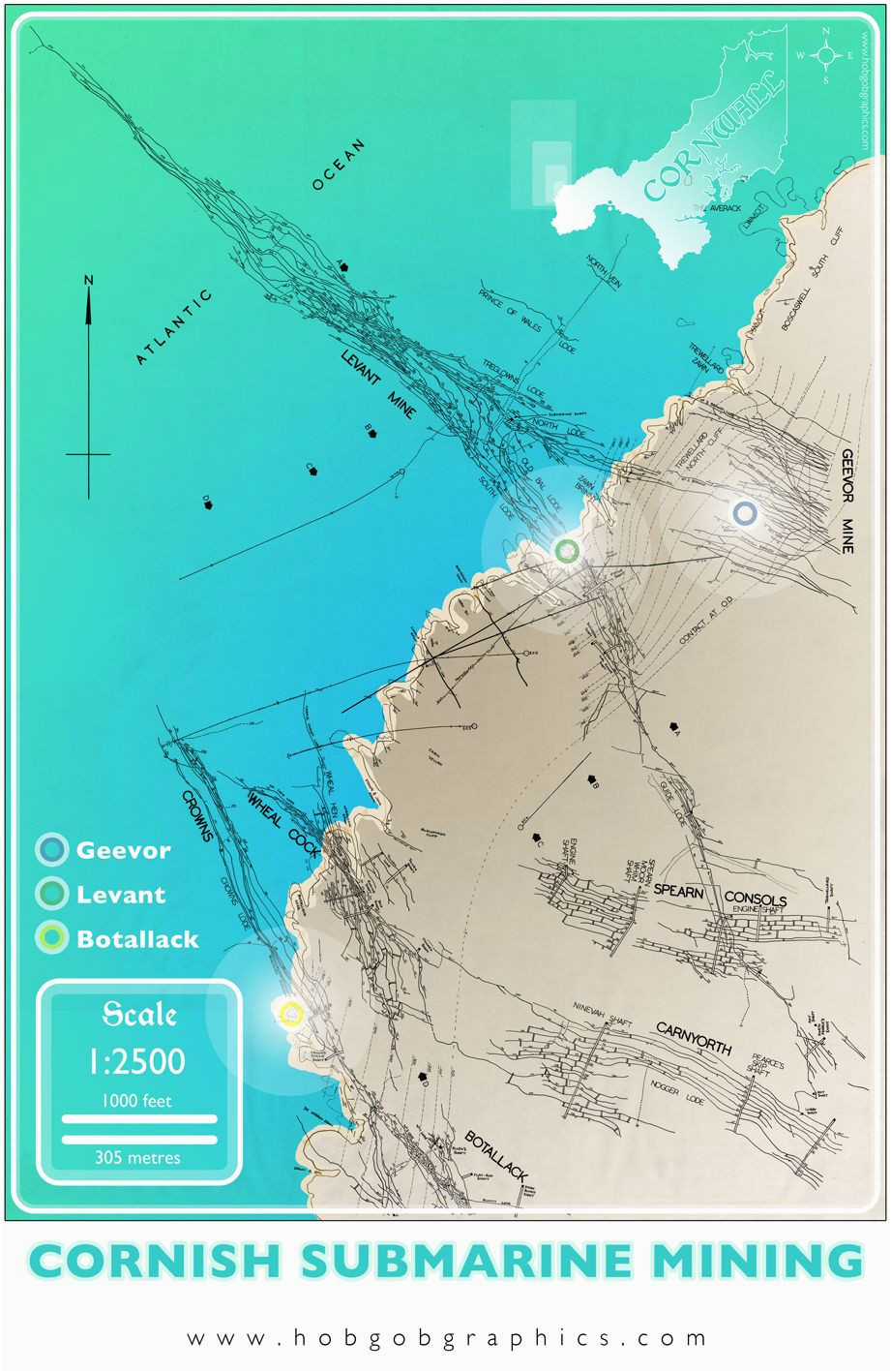 Mines In Colorado Map Cornish Submarine Mining Geevor Levant and Botallack Mines