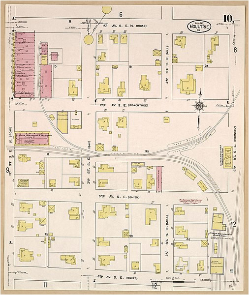 Moultrie Georgia Map File Sanborn Fire Insurance Map From Moultrie Colquitt County
