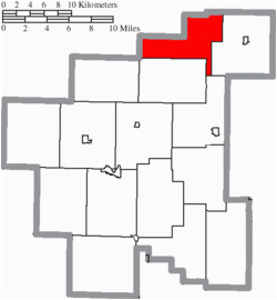 Noble County Ohio township Map Wayne township Noble County Ohio Wikivisually