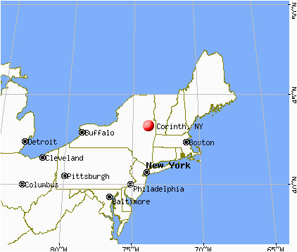 North & south Carolina Map Corinth New York Ny 12822 Profile Population Maps Real Estate
