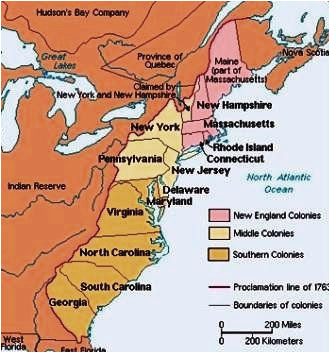 North Carolina Colony Map north Carolina Colony