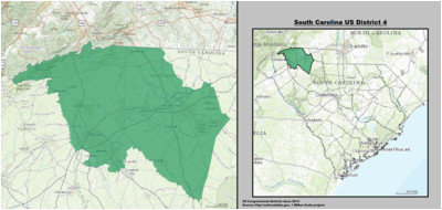 North Carolina House District Map south Carolina S 4th Congressional District Wikipedia