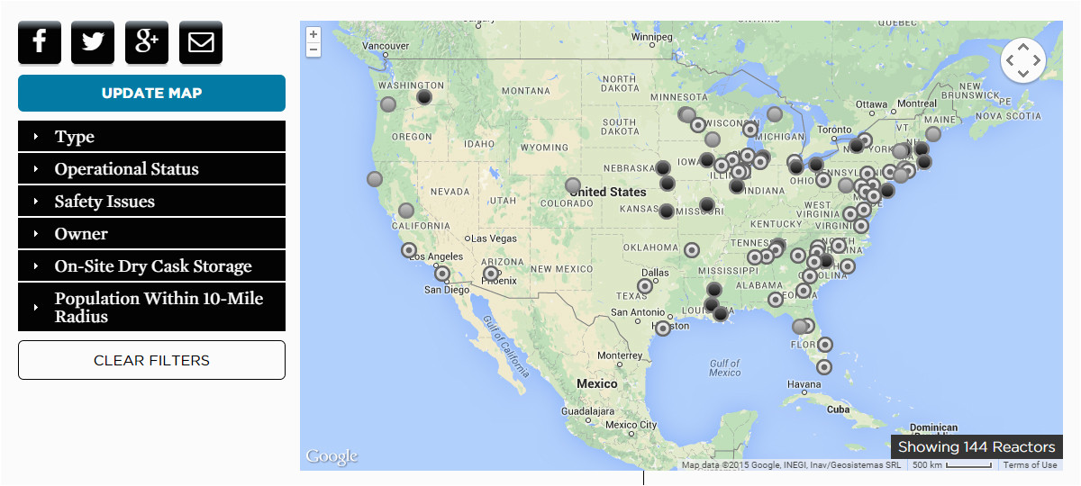 Nuclear Power Plants In California Map Nuclear Power Union Of Concerned Scientists