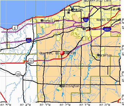 Oberlin Ohio Map Oberlin Ohio Oh 44074 Profile Population Maps Real Estate