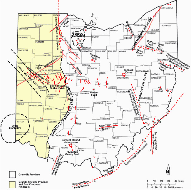 Ohio Fault Lines Map Scott Sabol S World Of Weather Cleveland Earthquake History F A Q