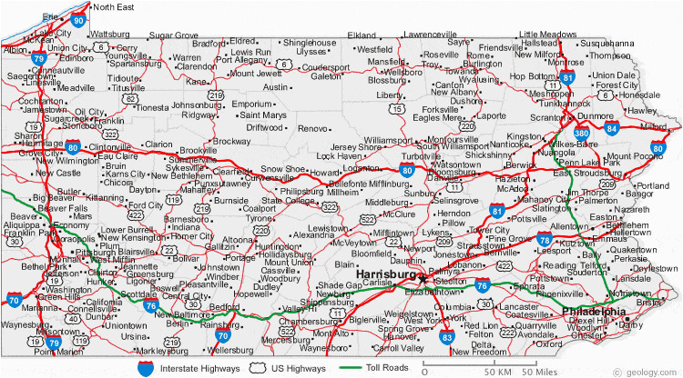 Ohio to Pennsylvania Map Map Of Pennsylvania Cities Pennsylvania Road Map