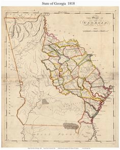 Old Georgia Maps 21 Best Georgia Old Maps Images State Map Antique Maps County Map