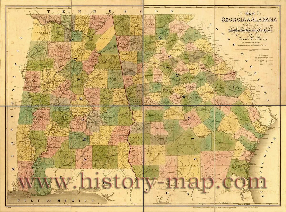 Old Map Of Georgia Old Map Of Georgia and Alabama Civil War Ga Pinterest Georgia