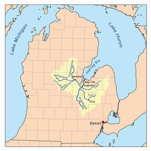 Ovid Michigan Map Shiawassee River Revolvy