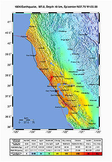 Quake Map California 1906 San Francisco Earthquake Wikipedia