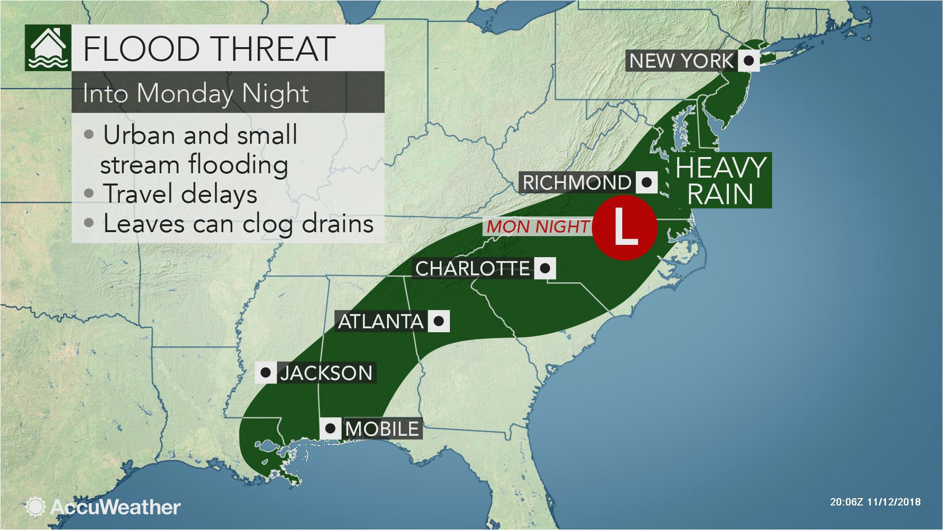 Radar Map Of Alabama Heavy Rain to Raise Flood Concerns In southern Us Early This Week