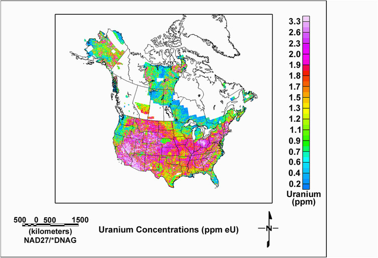 Radon Map Ohio Map Of Natural Radioactivity