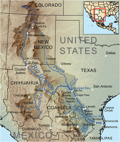 Rio Grande Ohio Map Map Of the Rio Grande Basin C Watershed Maps Pinterest Rio