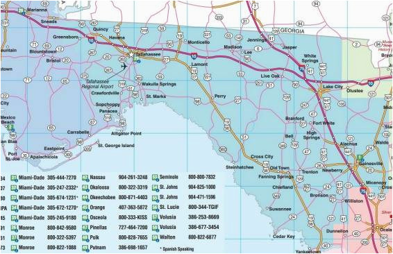 Road Map Of Florida and Georgia Florida Road Maps Statewide Regional Interactive Printable