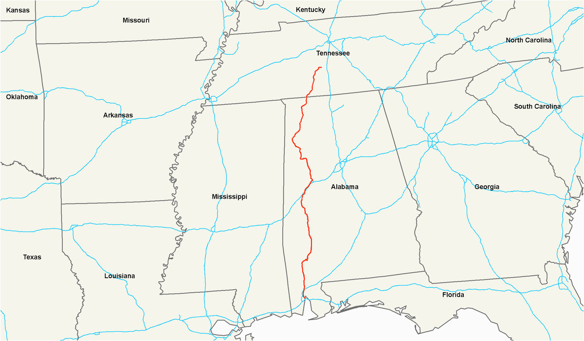 Roadmap Of Alabama and Georgia U S Route 43 Wikipedia