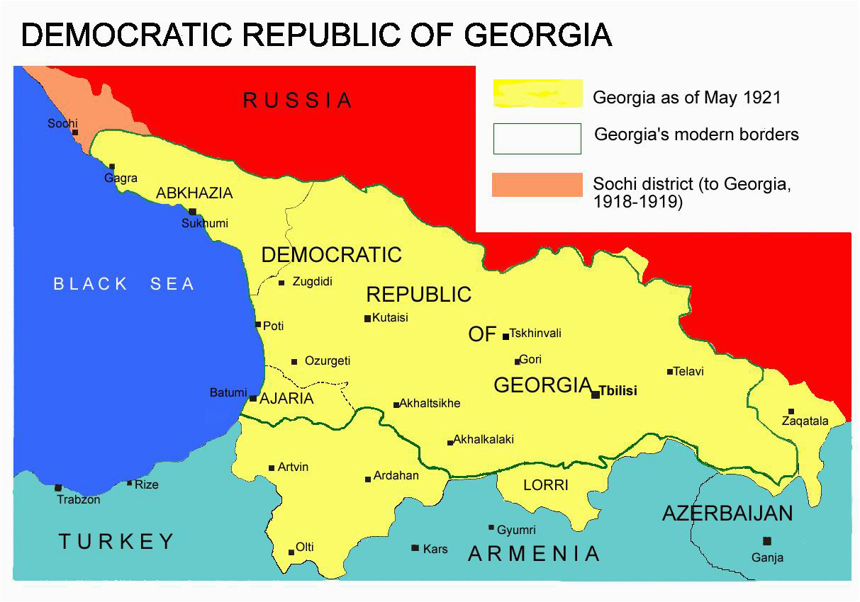 Russia Georgia Map sochi Conflict Wikipedia