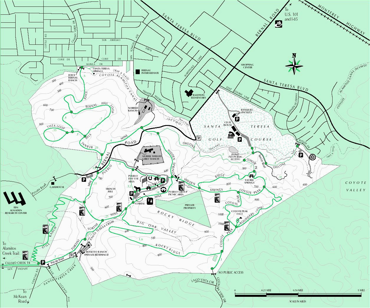 Santa Teresa California Map Expertgps Calibrated Maps