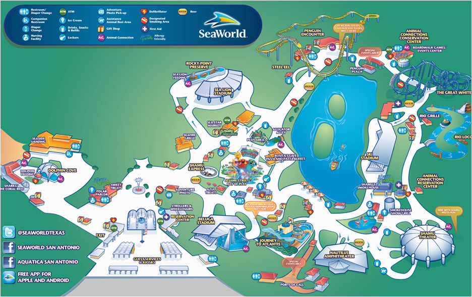 Seaworld California Map Sea World San Antonio Park Map Travel San Antonio Texas Ideas